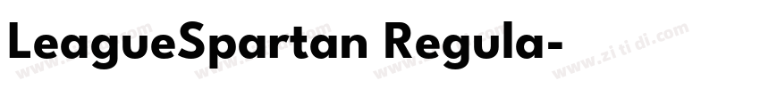 LeagueSpartan Regula字体转换